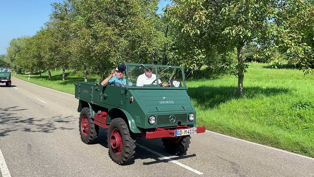 75 Jahre Unimog-Parade von Wörth ins Unimog-Museum in Gaggenau