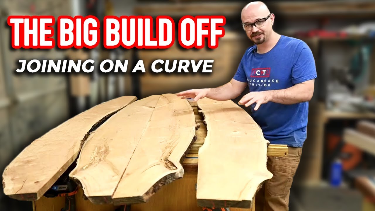 Joining Boards on a Curve for Oval Table Top - The Big Build Off
