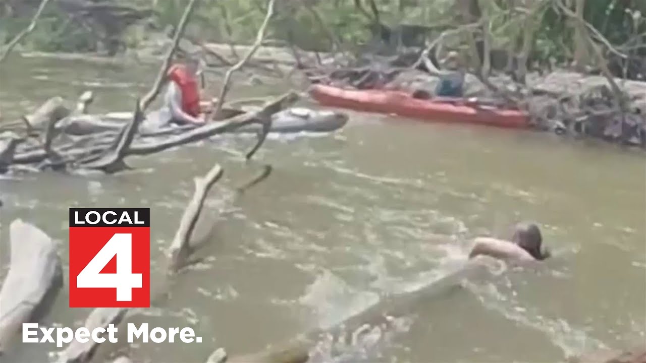 Bodycam video shows officer jumping into Clinton River to save woman in Sterling Heights
