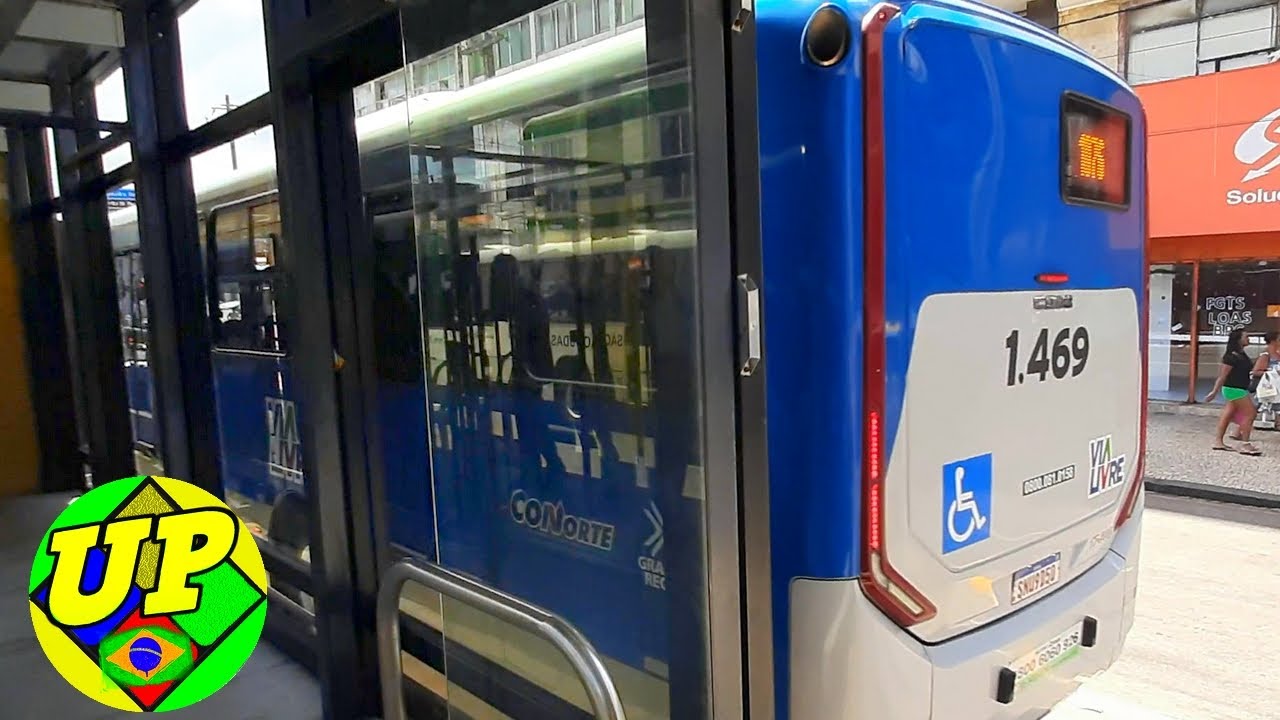 Viagem no 1.469 da CONORTE -  Indo do Ti Pel&oacute;pidas Silveira  at&eacute; o Centro do Recife