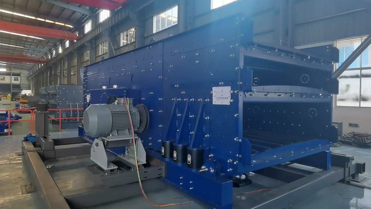 Horizontal vibrating screen