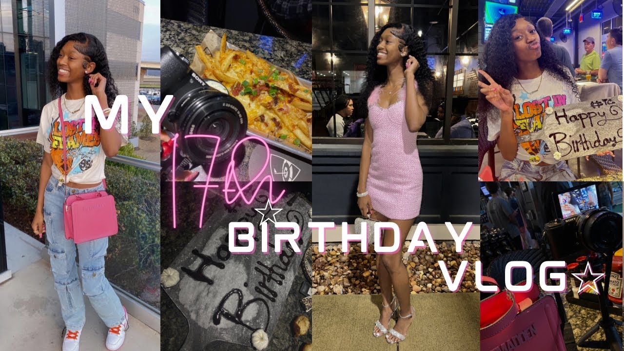 My 17th Birthday Vlog ☆ | dinner, TopGolf, gucci, good eats, grwm | PISCES SZN | iam slimm