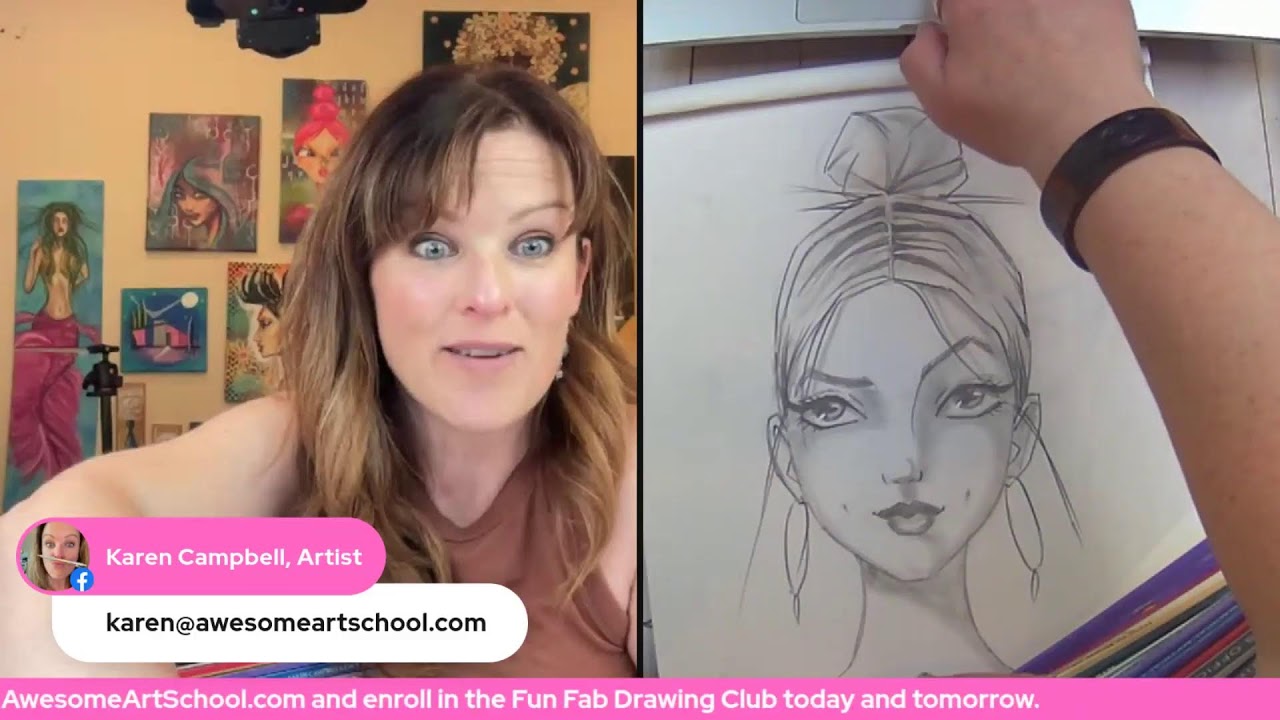 Draw a SASSY face with me LIVE!!!
