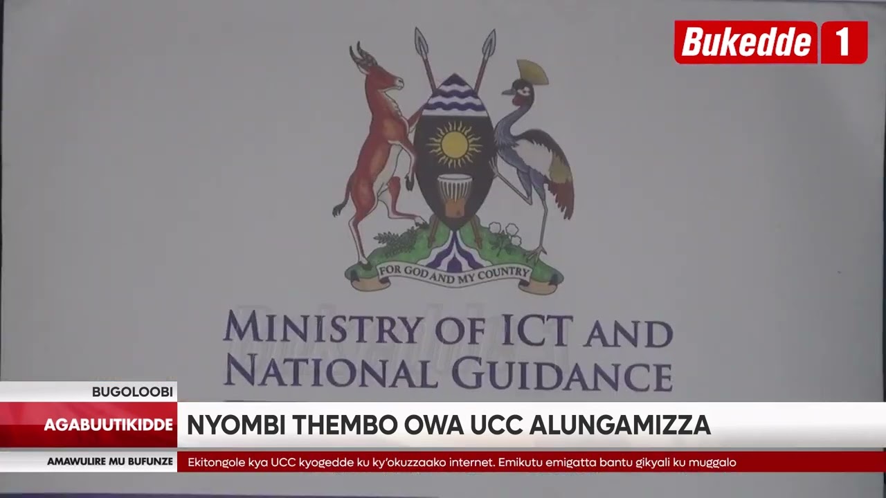 Agabuutikidde   Nyombi Thembo owa UCC alungamizza   Gavumenti ezzizzaako Yintanenti naye emikutu emi