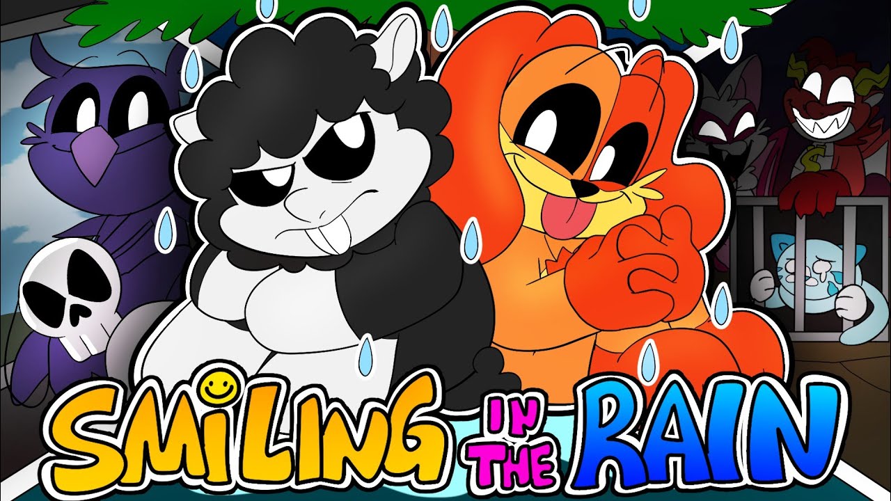 SMILING/NIGHTMARE CRITTERS ANIMATION🌈 'SMILING IN THE RAIN' (Poppy Playtime fan animated cartoon #3)