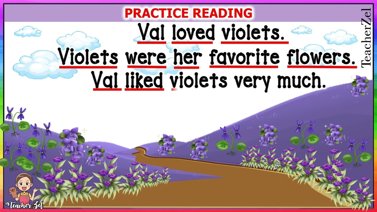 VIOLET VALLEY (ALPHABET STORIES) @teacherzel