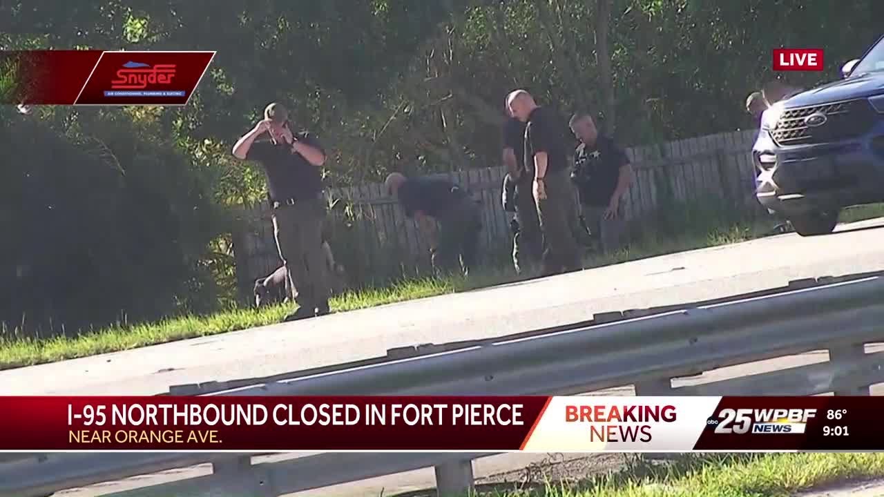 Police activity shuts down I-95 North in Fort Pierce