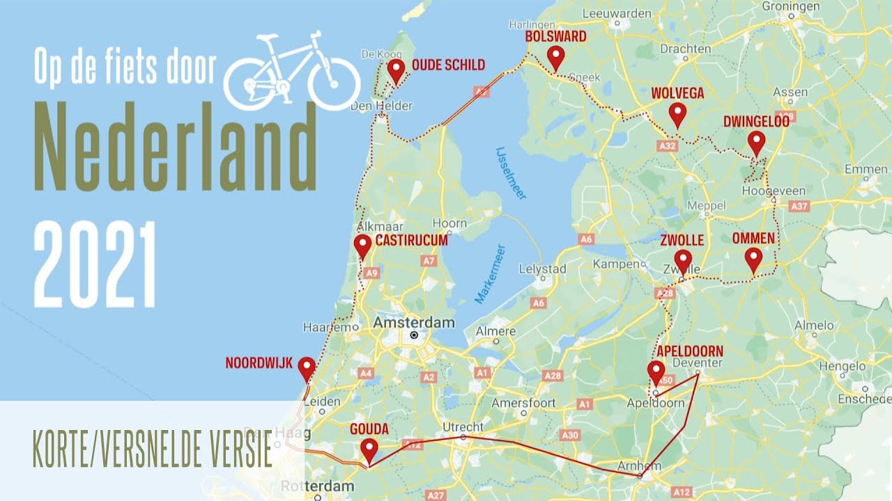 Op de fiets door Nederland / Cycling through the Netherlands, juli 2021 (shorter/high speed version)