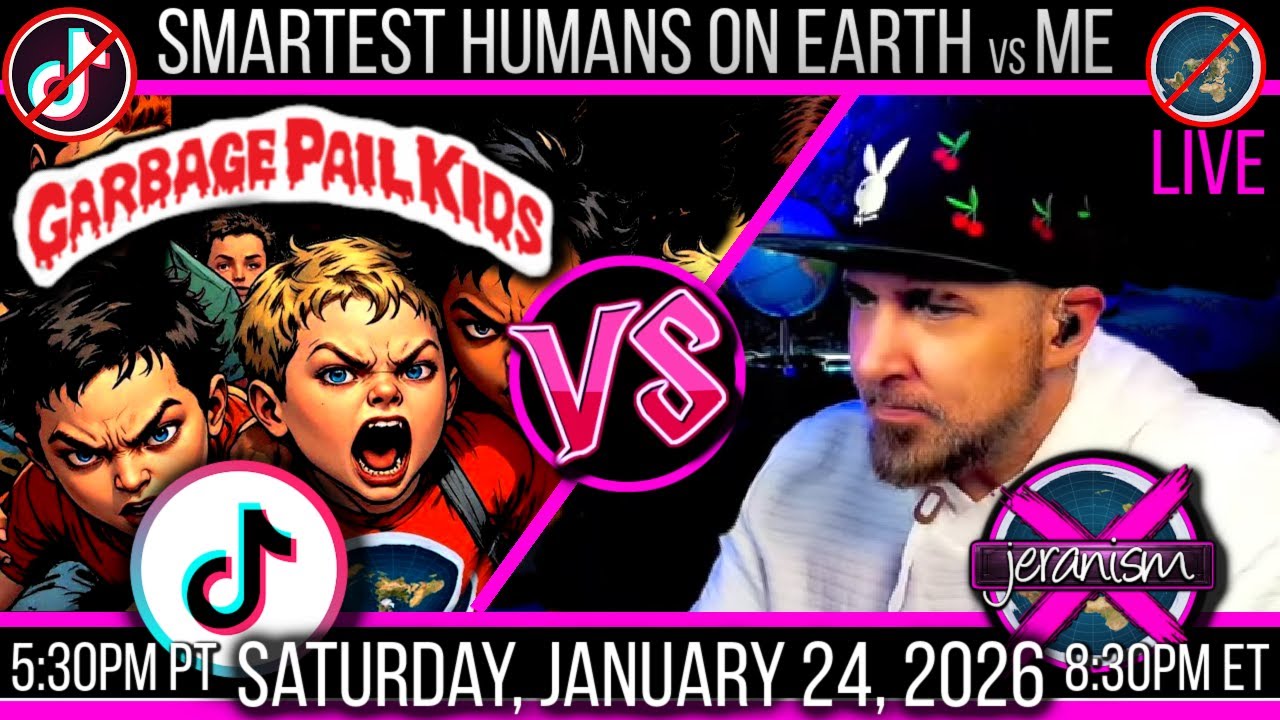 4th TikTok Live | TikTok Garbage Pail Flat Earthers vs Former Flat Earther | It's Over Kids  1/24/26