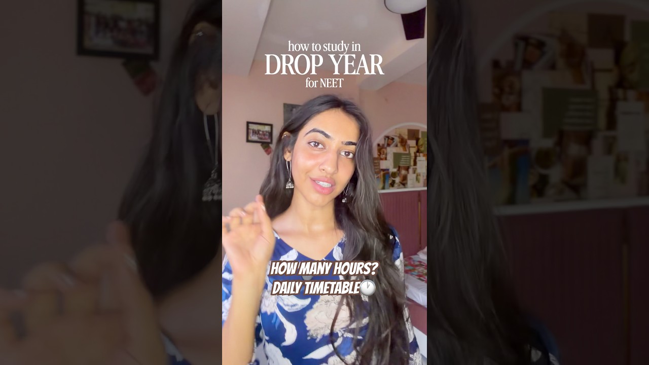 Drop Year Strategy 🎯| NEET 2027/28