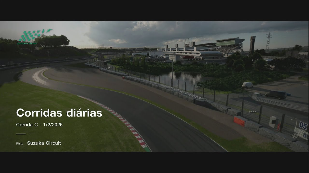 GT 7   CORRIDAS DIARIAS 01/02 CORRIDA C SUZUKA DE GR 2 GTR 500 SAINDO LA DE TRAS DO GRID.