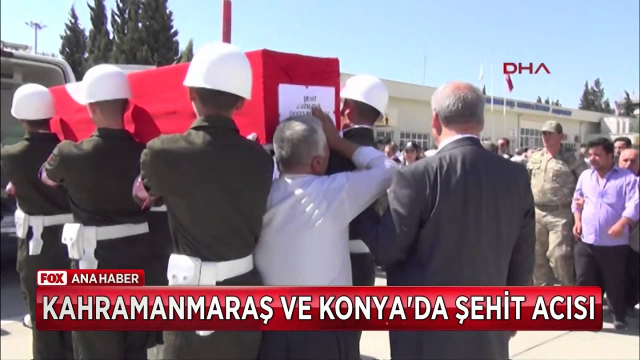 Kahramanmaraş ve Konya'da şehit acısı