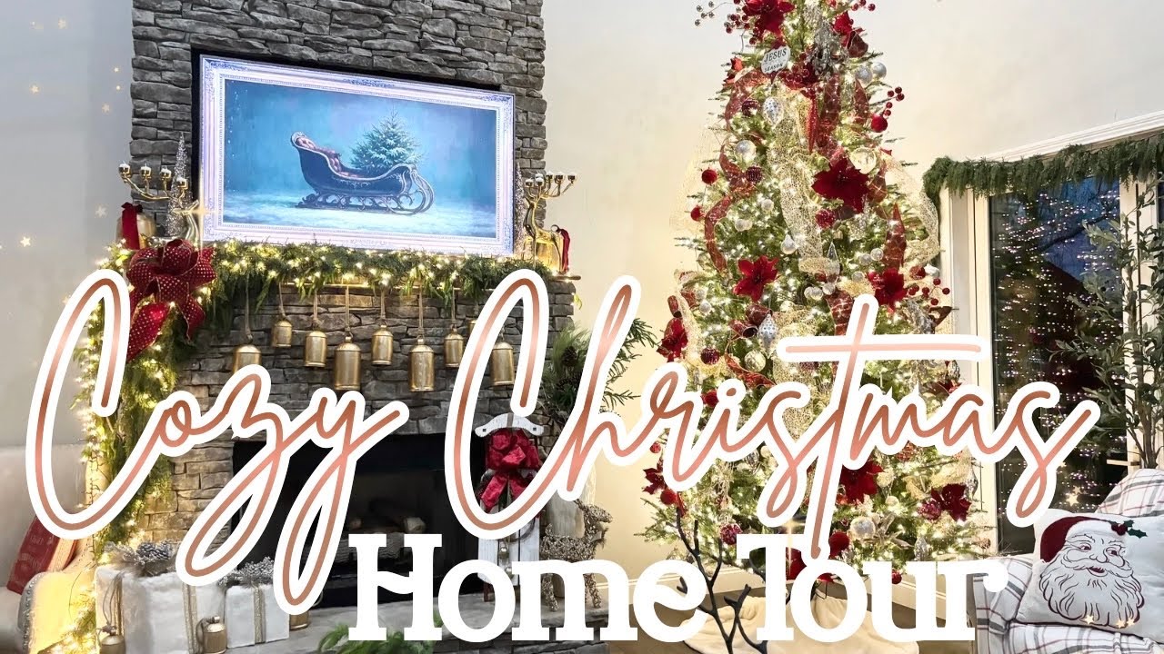 ✨🎄Уютный, элегантный рождественский тур по дому, словно из фильма Hallmark! Потрясающие рождестве...