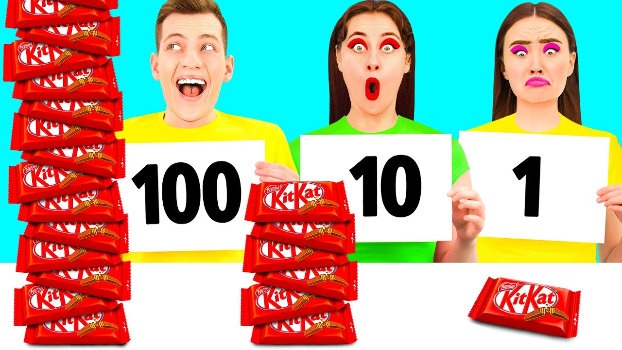 100 Слоев Еды Челлендж c PaRaRa Challenge