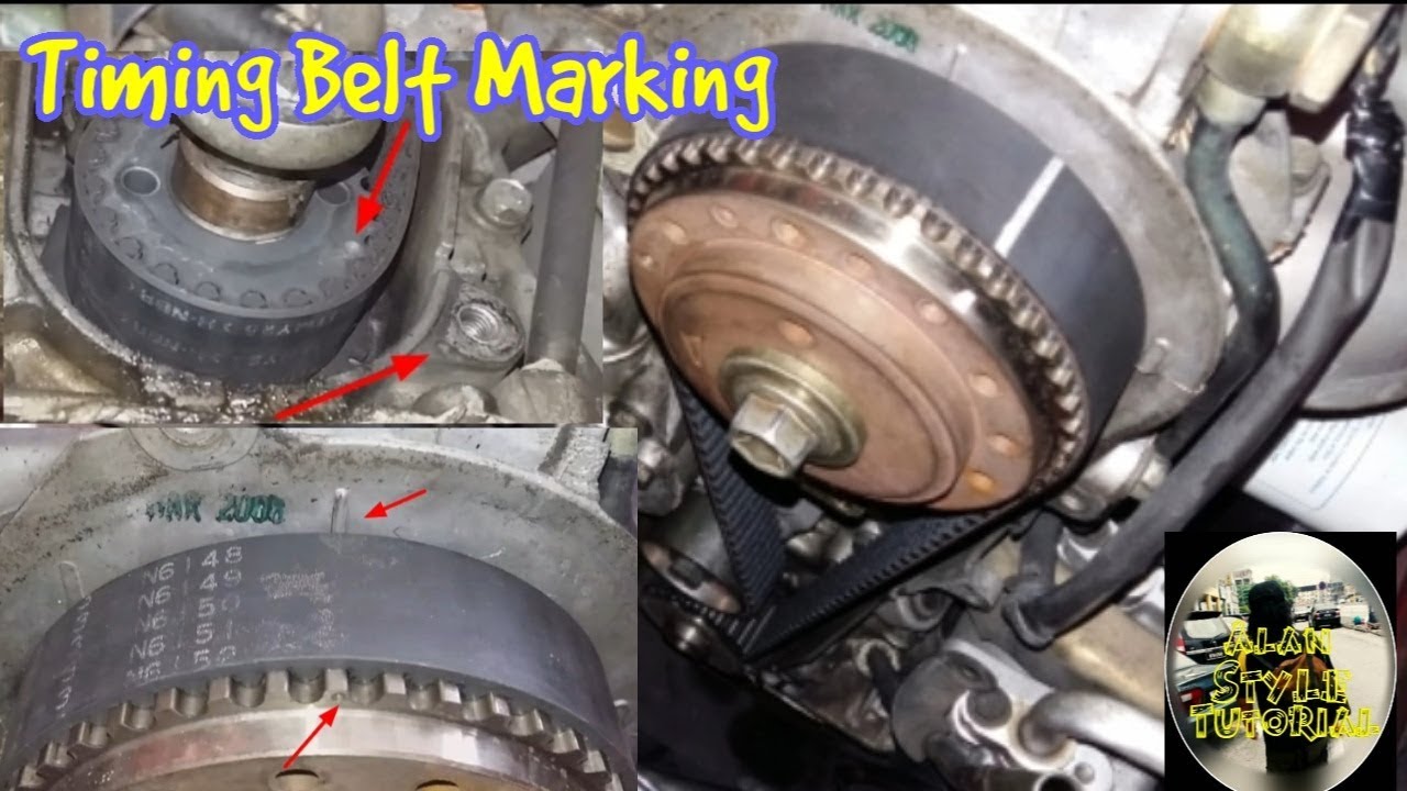 Cara set timing belt (marking) sebelum cabut belt. #tutorial #Automotif