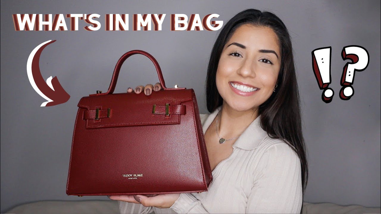 WHATS IN MY BAG 2021 - EVERYDAY ESSENTIALS // TEDDY BLAKE REVIEW