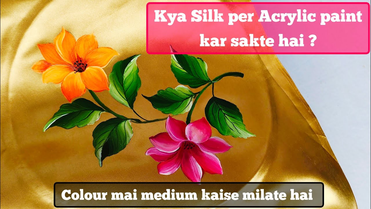painting on silk or satin cloth| experiment video 2