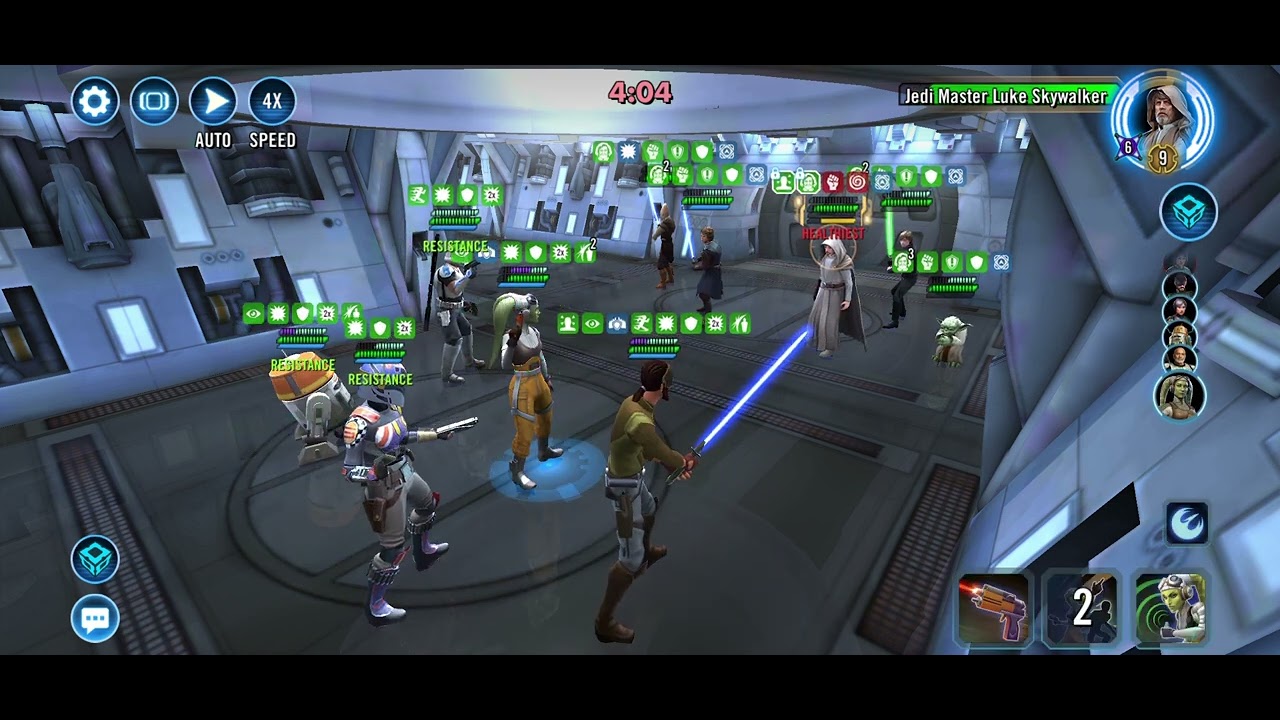 SWGOH (Phoenix Maxed omi vs JML)-Squad Arena #starwars  #swgoh