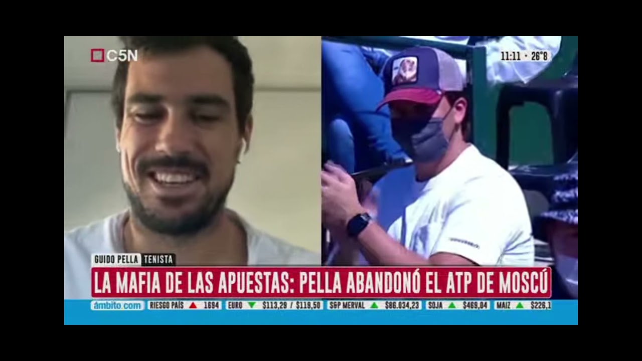 Valiente testimonio de Guido Pella sobre las mafias de las apuestas en el tenis profesional