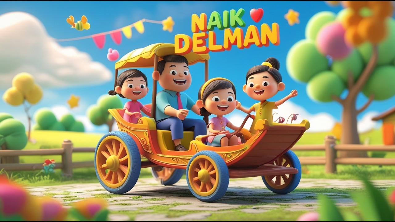 NAIK DELMAN - LAGU ANAK INDONESIA – LAGU BELAJAR DAN BERNYANYI | Sunday fun