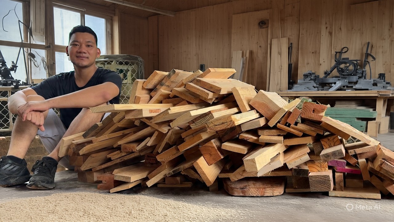 No One Believes This Coffee Table Is Made from Scrap Wood!