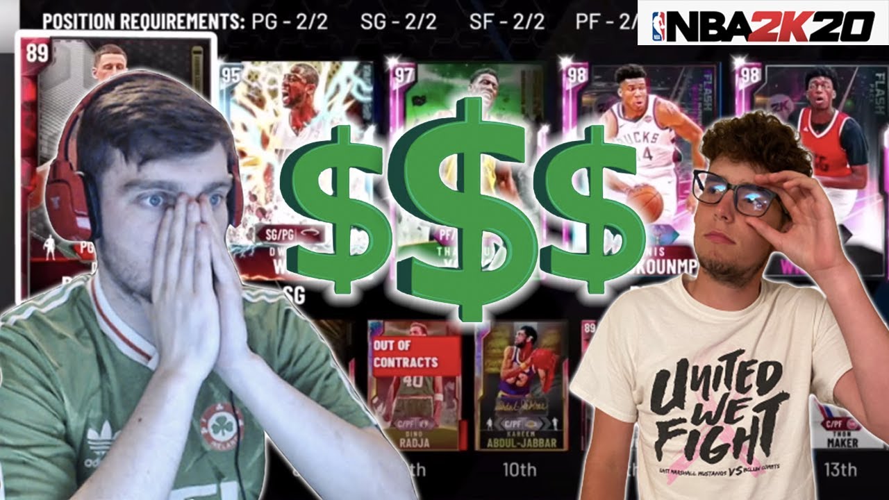 REACTING WITH DBG TO DBG's $3000 SALARY CAP TOURNAMENT GAME IN NBA 2K20 MyTEAM!! (PART ONE)