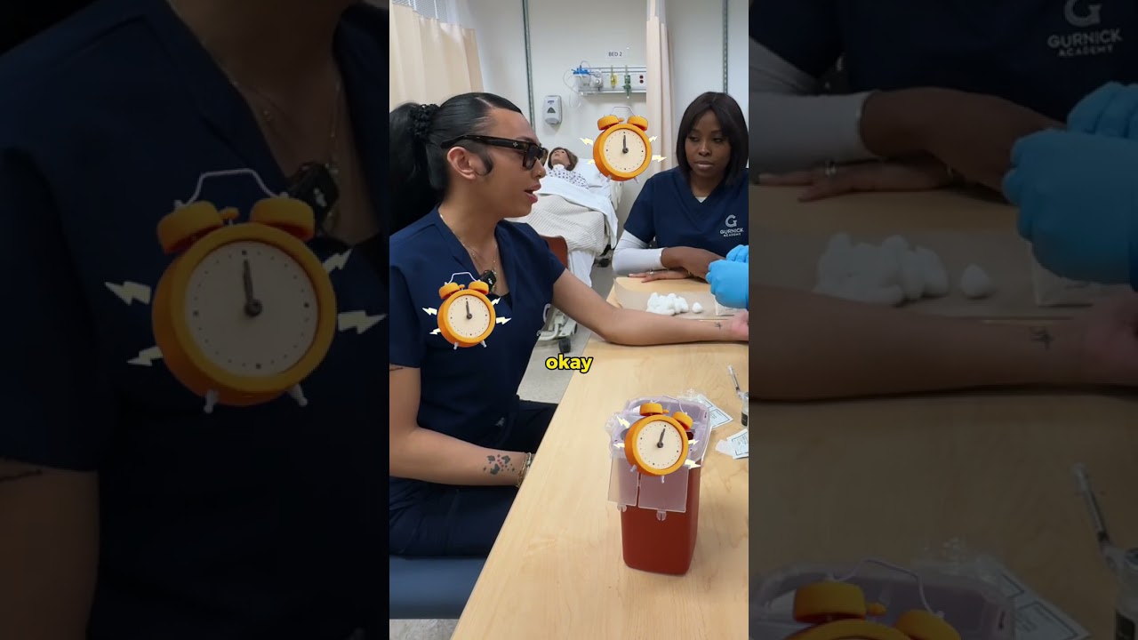 PPD test practice in action. Who's braver, the injector or the patient? 😱💉 #NurseJourney #HowTo