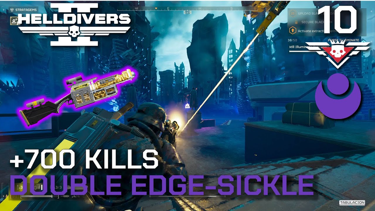 Helldivers 2 - The DOUBLE-EDGE SICKLE Melts Squids - Solo Superhelldive