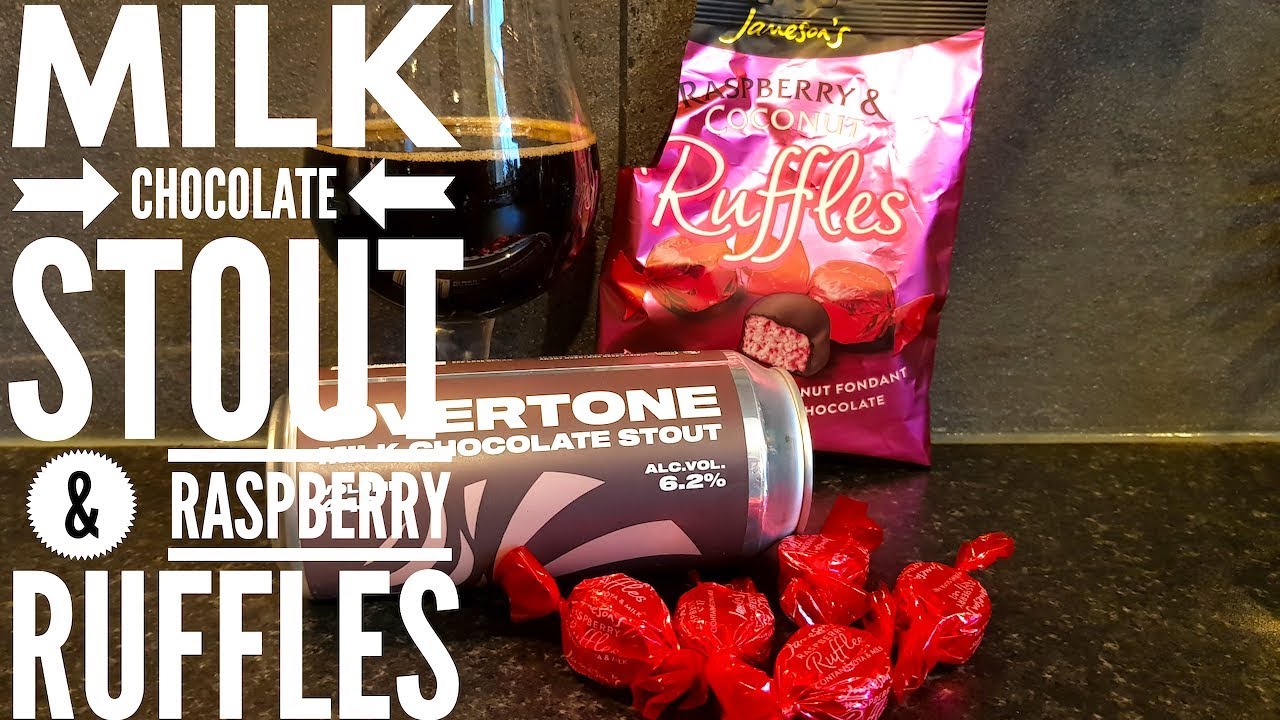 Jameson's Raspberry & Coconut Ruffles With Overtone Milk Chocolate Stout