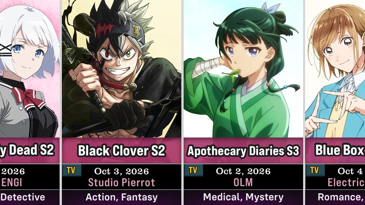 90 Upcoming Anime in Fall 2026 | October to December