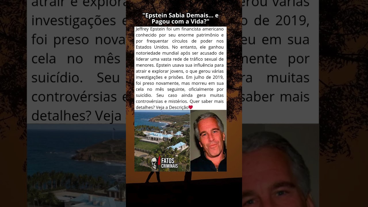 &ldquo;A Ilha Proibida de Jeffrey Epstein