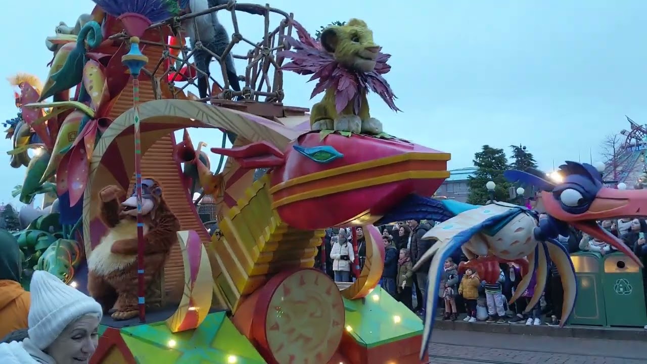 Disney Stars on Parade at Disneyland Park at Disneyland Paris on January 31, 2023