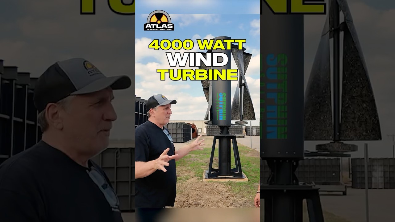 Ветряная турбина мощностью 4000 Вт от Be-Wind #atlassurvivalshelters #sutphinsolar #bewind