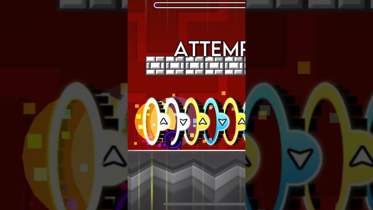 Worlds Hardest Ball Gameplay #geometrydash #shorts #hard #impossible #ball #leveleditor