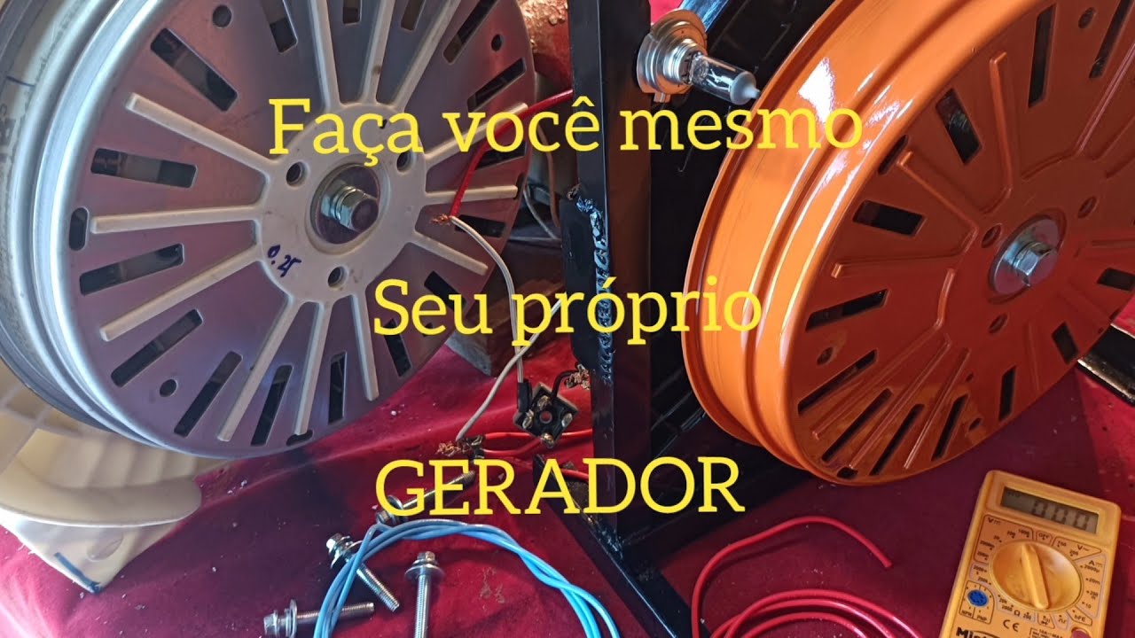 FAÇA VOCÊ MESMO O SEU  GERADOR com Lava e Seca