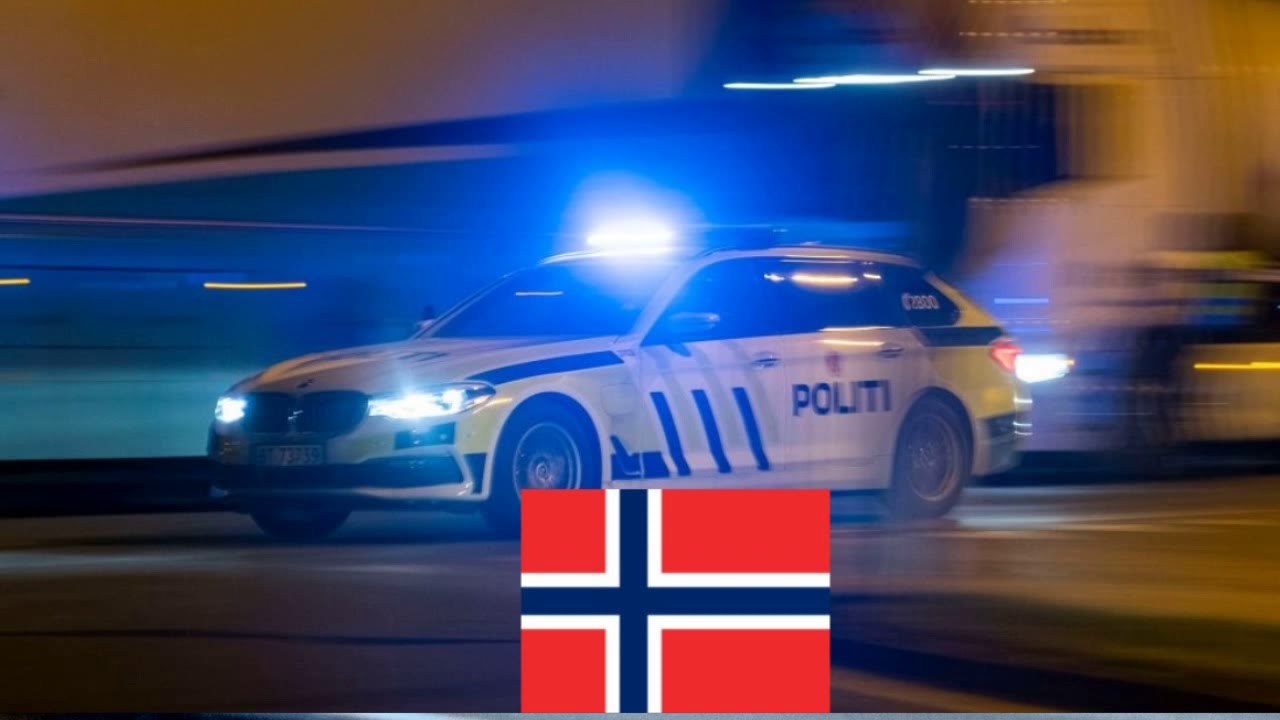Police car - Norwegian - Sound - Siren  Politibil - Norsk - Lyd - Siren