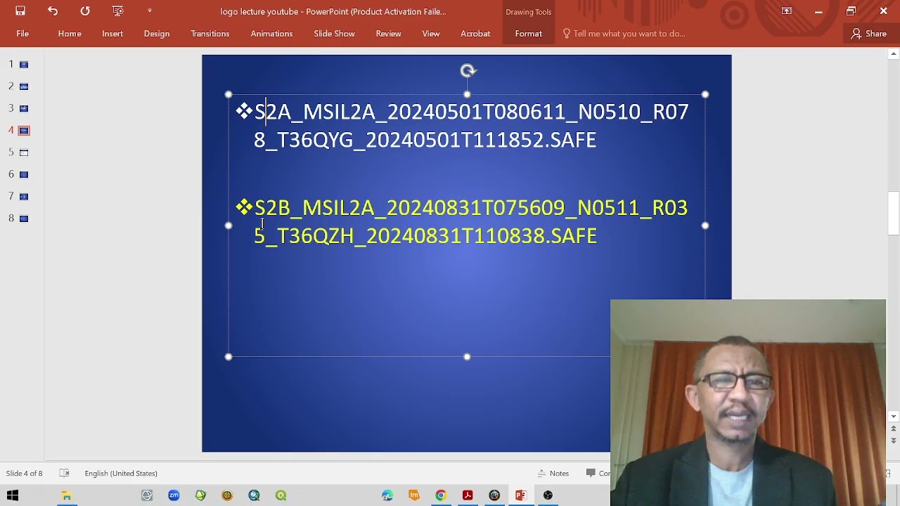 RS lecture 54  Concepts and levels of processing Sentinel-2  مستويات المعالجه لصورة سينتينيل  ٢   