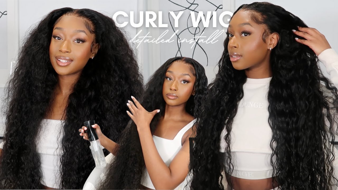 THE PERFECT SUMMER CURLY WIG *DETAILED INSTALL* | WIGGINS HAIR