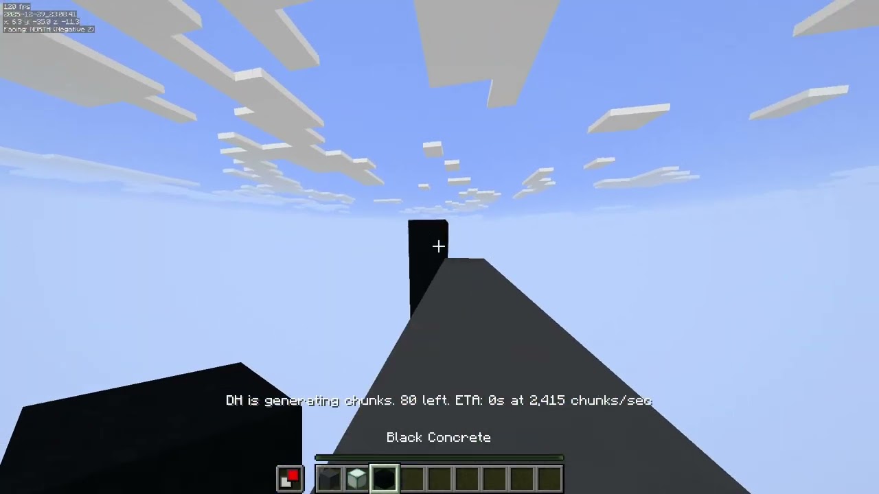 Haciendo un cine en Minecraft