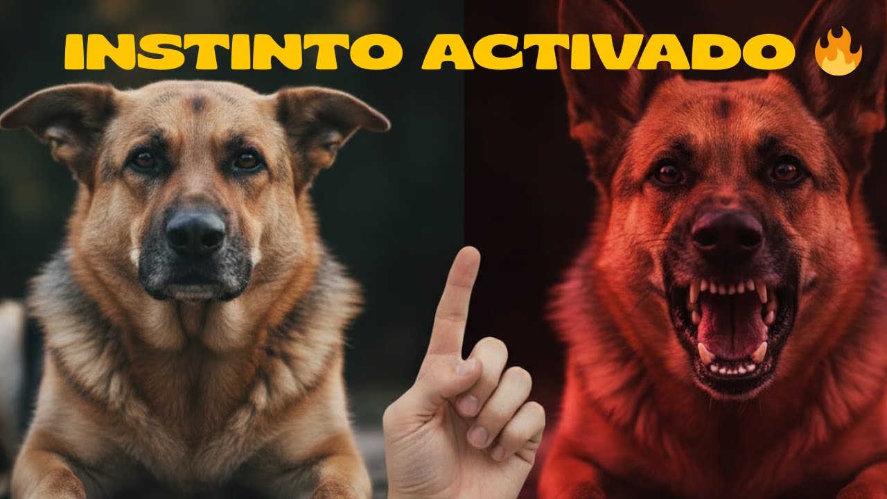 Lo que NADIE te dice sobre… el gesto que activa el INSTINTO agresivo de los pastores alemanes!