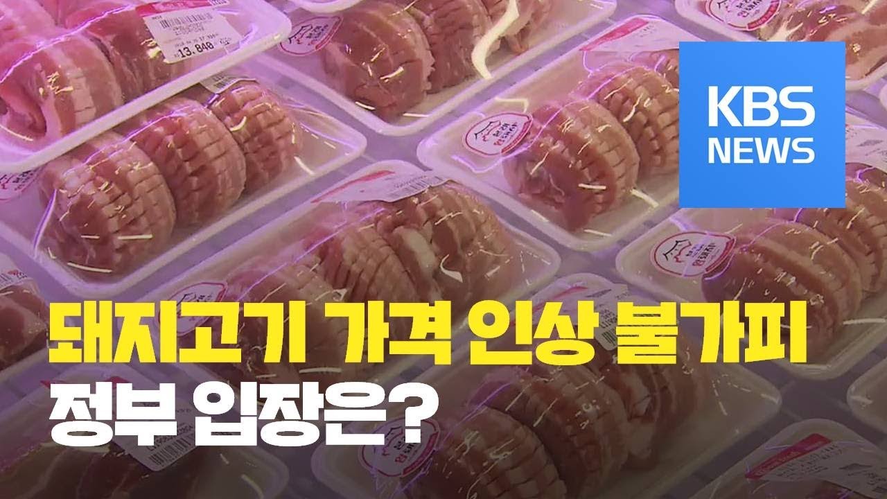 마트 돼지고깃값 인상 조짐&hellip;정부 &ldquo;공급여력 충분&rdquo; / KBS뉴스(News)