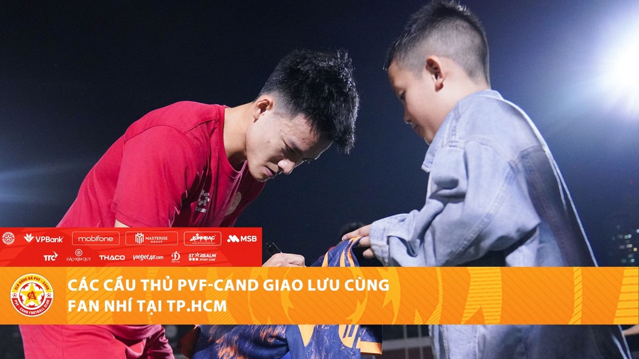 CÁC THÀNH VIÊN PVF-CAND GIAO LƯU VỚI FAN NHÍ TẠI TP.HCM
