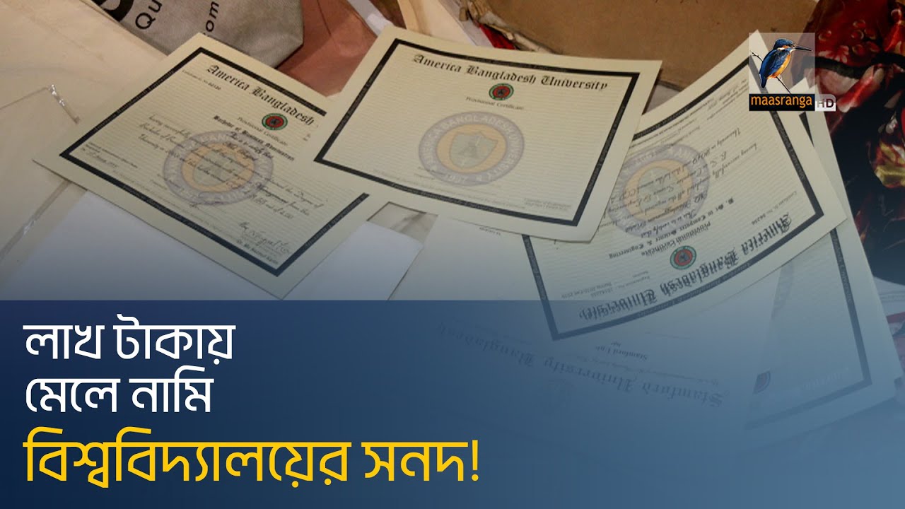 বিশ্ববিদ্যালয়ের সনদ জালিয়াত চক্রের চার সদস্য গ্রেফতার । Maasranga News