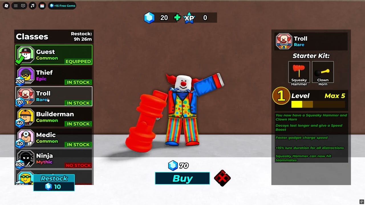 Руководство по рейтингу лучших классов &mdash; 24 часа в Roblox