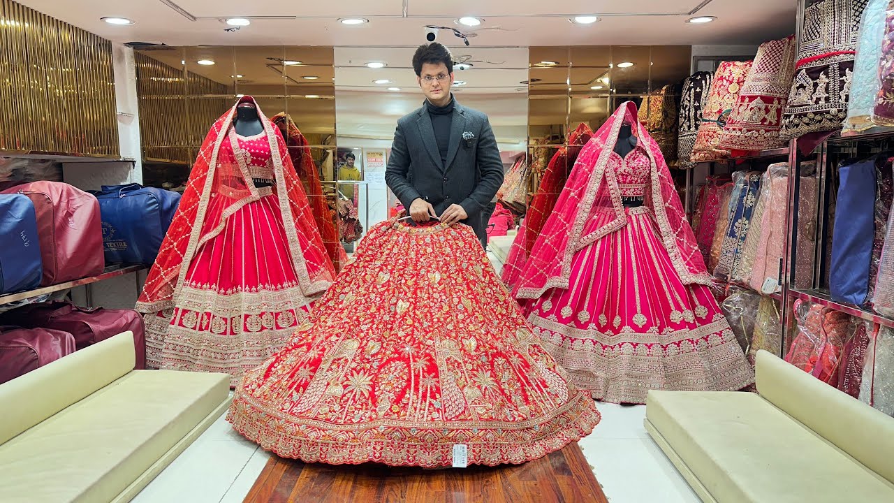 2025 Bridal Lehenga Collection in Chandni Chowk | Budget Wholesale Lehenga Shop