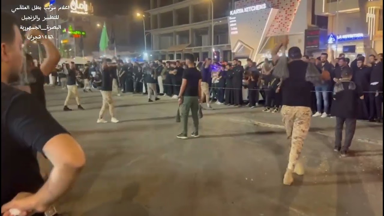 دخولية موكب بطل العلقمي للتطبير والزنجيل ١٤٤٦هجري في منطقة الطويسة ليلة ١٠ محرم بصوت حسين الدفاعي 🔥💕