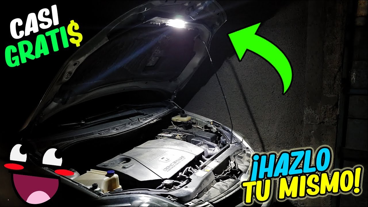 COMO INSTALAR LUZ 💡LED EN EL COFRE O CAPO DE EL AUTO🚘/FACIL DE INSTALAR Y EXCELENTES RESULTADOS✅
