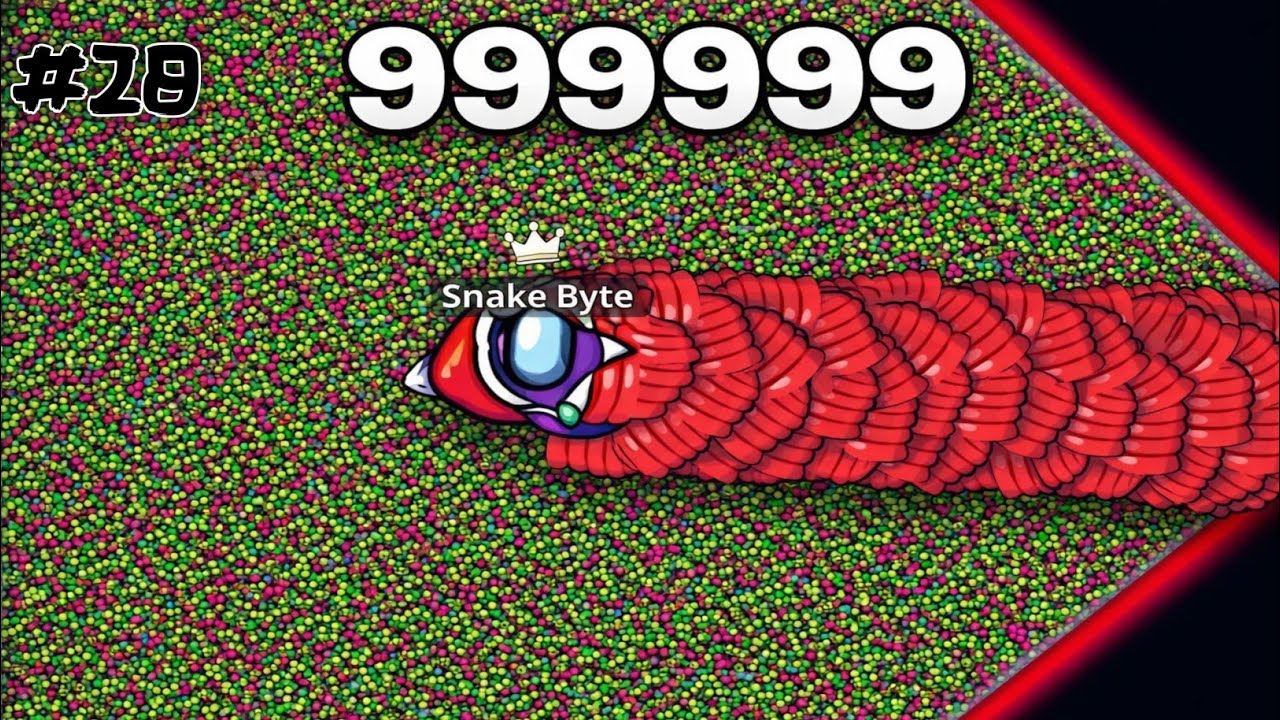 OMG🐍PRO JACKET UP CREWMATE 🌈 FEED CUTE NOOBS IN MIDDLE OF MAP 🐍 BEST EPIC SNAKE IO GAMEPLAY!!🐍 #28