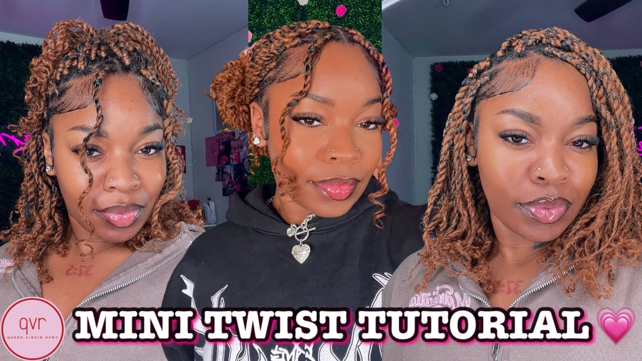 BEST QUALITY AFRO KINKY BULK HAIR! HOW TO: LONG-LASTING SHORT HUMAN HAIR MINI TWIST| FT. QVR HAIR