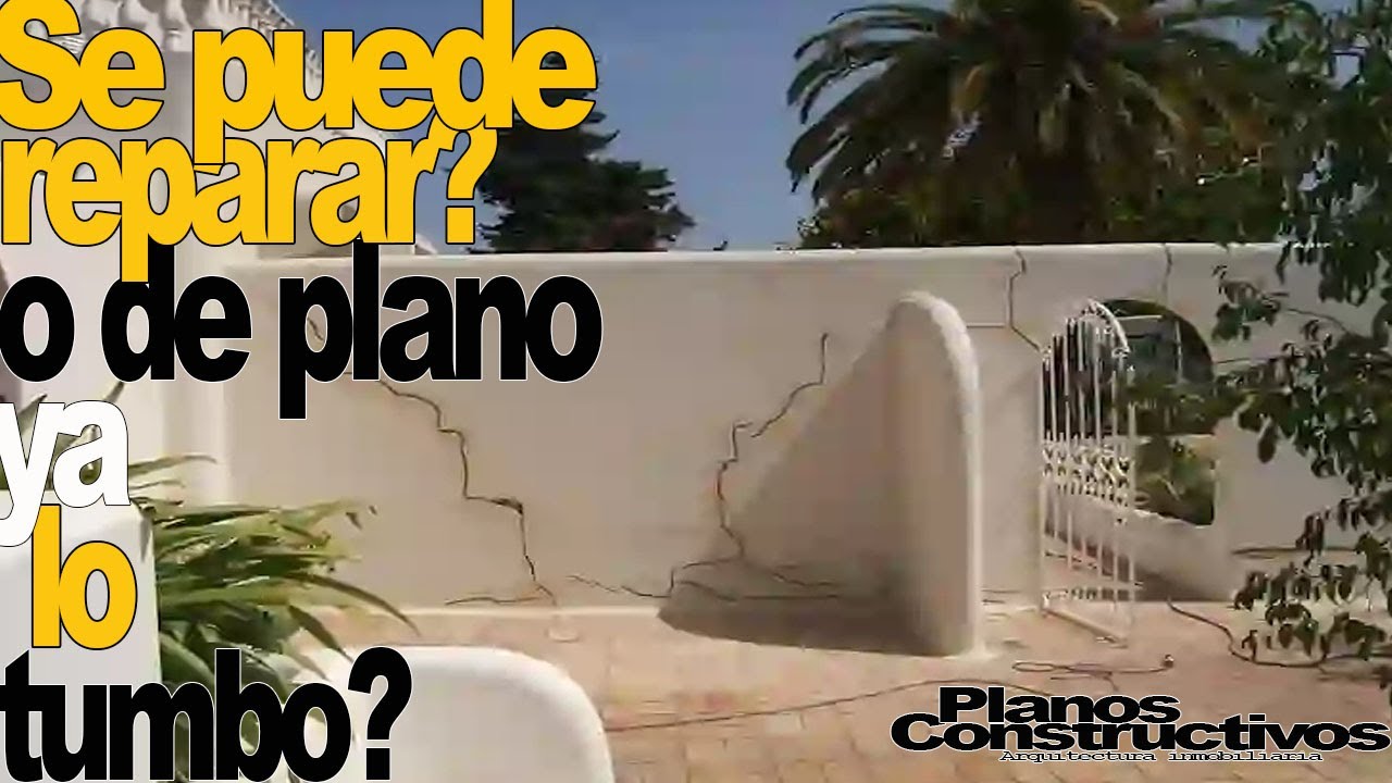 Tengo que demoler un muro agrietado &oacute; lo puedo reparar